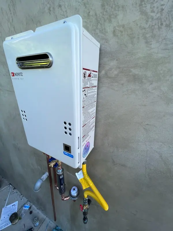 Tankless water heater installation for Bywood homes