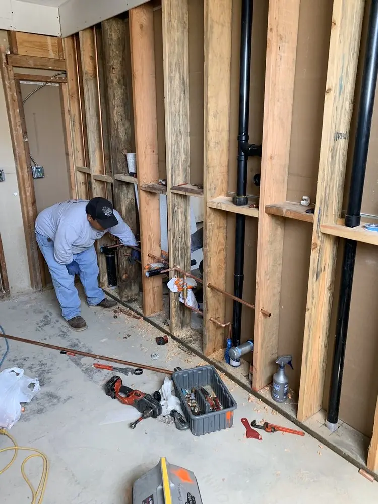 Commercial rough-in plumbing for Gas Line Repair in Bywood